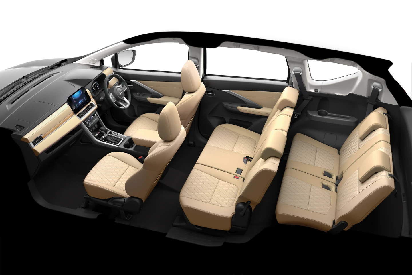 Comfy Interior in Beige Accent