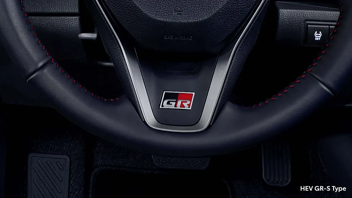 GR Logo on Steering Wheel