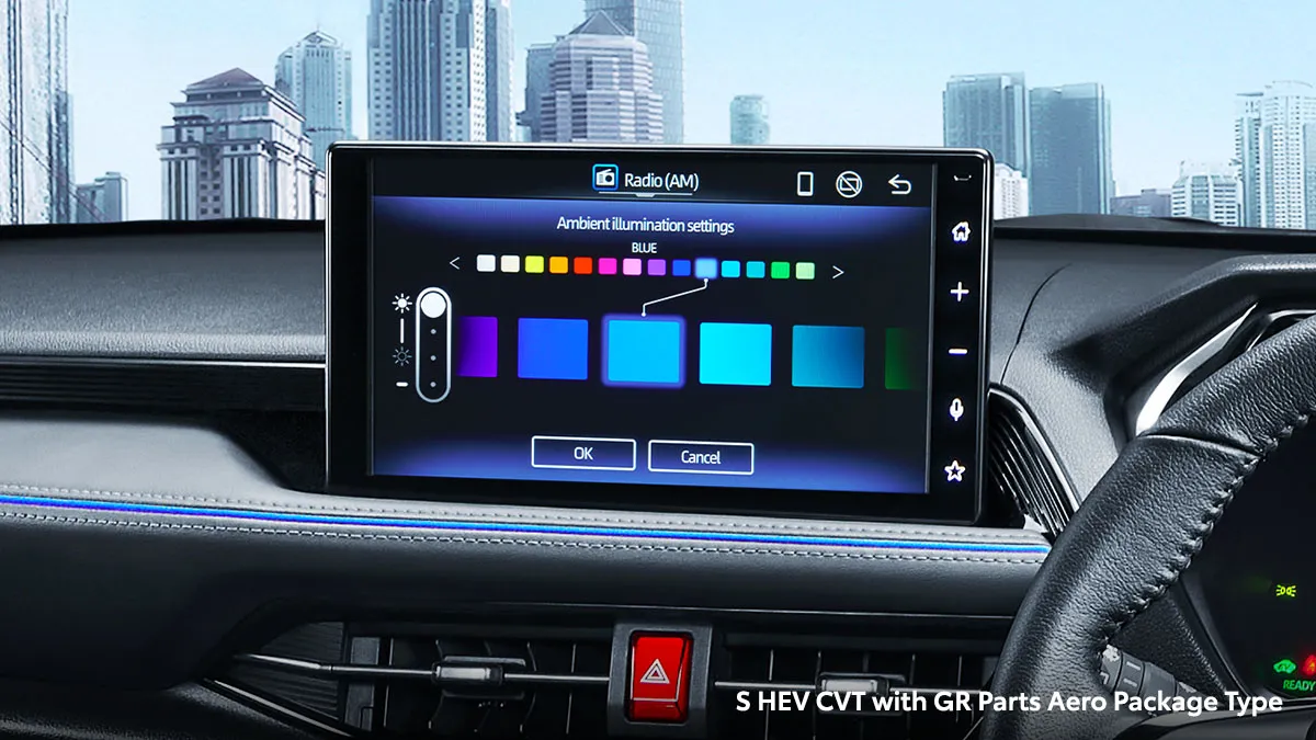 Multicolor Ambient Illumination Light with Voice Command Control (All HV Type)